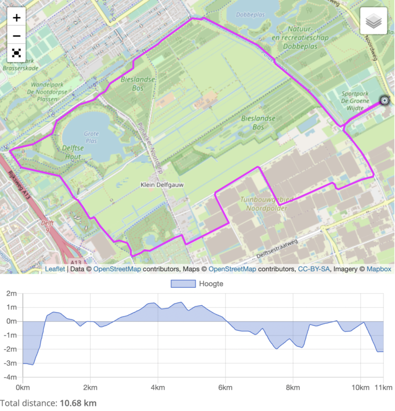 Toerclub Pijnacker Fietsroute 20km deel 1